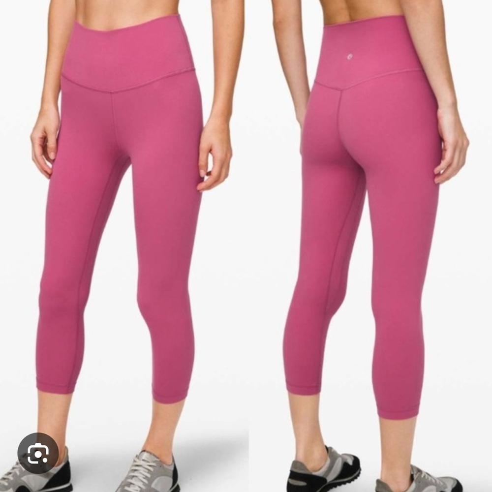 Lululemon Align High Rise Cropped Legging. Moss Rose. 23 inch inseam.